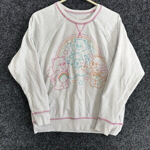 Care‎ Bears Embroidered Graphic Long Sleeve Crew Neck Sweat Shirt- Size Medium